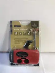 STANSPORT HANDHELD SOLAR / DYNAMO POWERED FLASHLIGHT W/ RADIO