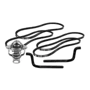 Gates Thermostat + Heater Hose Drive Belt Kit for Nissan Patrol GR Y61 2.8L 96KW