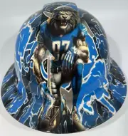 New Full Brim Hard Hat Custom Hydro Dipped DETROIT LIONS
