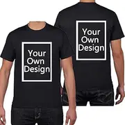 [keoStore] Custom T Shirts for Men/Women Design Your Own Shirt Add Text/Image/Logo Personalized Cotton Tee Printed Photo Front/Back