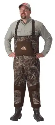 Bootfoot Wader Caddis Waterfowl Max-5 Camo Neoprene Chest Waders Size 8 - New!