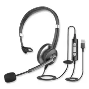 Innovera 70001 Ivr70001 Monaural Over The Head Headset, Black/silver