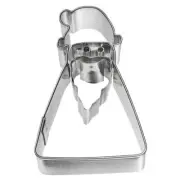 Birkmann Cookie Cutter Santa Claus Geometric Cookie Cutter Stainless Steel 6....