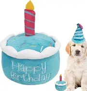 Stuffed Birthday Cake Dog Toy, Dog Birthday Plush Toy - Cute Hat Cake Plush Toy | Birthday for and Girls, Washable, , Puppy Cake, Puppy, Cupcake, Plush