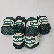 6 Skein VTG Koala Forest Green 371 Yarn Berroco Gold Quality Knit Crochet Chunky