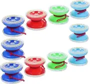 Kisangel 10pcs Mini Cartoon Yo-yo Balls Educational Toys for Boy Girl Easy Control for Parent-boy Girl Interaction Develop Finger Flexibility and Coordination