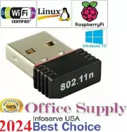 2 pc 300Mbps Mini USB WIFI 802.11B/G/N LAN Card Network Adapter,4 Windows driver