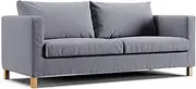 [Comfort Works] Custom Karlstad Sofa Cover, Slipcover Replacement for IKEA Karlstad Sofa (Grey Tweed)