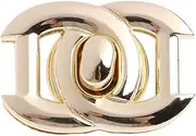 Twist Lock Fastener,Handbag Buckle, Purse Closures Hardware, Metal Clasp Turn Lock Twist Locks for DIY Handbag Craft Bag Purse Hardware Tool DIY Bag Accessories Purse Buckle (Color : Gold) (Color : G