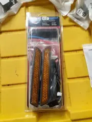 Custom Dynamics Amber Black Led Front Fork Lightz Cd-fork-bc