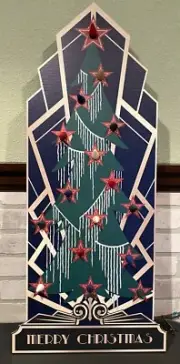 Large Art Deco Christmas Light Display for Matchless Stars & Vintage Reflectors