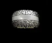 Lia Sophia "Concord” Silver Tone Cuff Bracelet 1 3/4" Wide