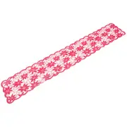 Poinsettia Dresser Scarves Christmas Table Decoration Red Lace Tablecloth