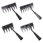 Weeding Rake,Garden Hand Rake,Steel,Heavy Duty Landscape Weeds Puller Garden Hoe