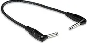 Hosa Pro Rean Right-Angle to Same Guitar Patch Cable, 12 Inch