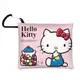 小禮堂 Hello Kitty PVC迷你零錢包附扣環 (粉 少女日用品特輯) 4711409-730158