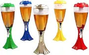 Beverage Containers 3L Large Capacity Beer Tower, Colorful Drink Tower with Tap, Ice Tube and LED Lights, Beer Dispenser for Bar Party Beverage Dispenser Gift