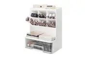 STORFEX Plastic Cosmetic Storage with Drawers - White
