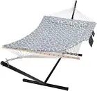 Outdoor Hammock with Stand, Portable Hammocks for Outside with Stand, Patio Pool