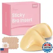 Double Sided Sticky Bra Inserts Reusable | Push Up Lift Self-Adhesive Pads fo