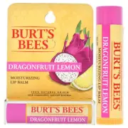 Dragonfruit Lemon Moisturizing Lip Balm by Burts Bees for Unisex - 0.15 oz Li...