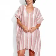 NWT Seafolly X revolve Ocean Alley Vertical Stripe Kaftan One Size