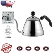 6-Cup Elegant Stainless Steel Gooseneck Kettle - Perfect for Coffee Lovers