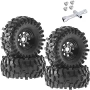 RC Aluminum 1.9 Beadlock Wheels and Tires for 1/10 Axial SCX10 SCX10 II 90046 SC