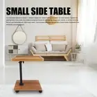 Slide Under Sofa Tray Table 360° Casters Multifunctional Small C Shaped Side JY