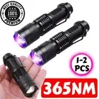 2x UV Ultra Violet LED Flashlight Blacklight Light 365 NM Inspection Lamp Torch