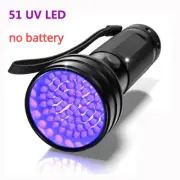 51LED 395Nm UV Ultra Violet Flashlight Blacklight Torch Light Camping Lamp Suppl