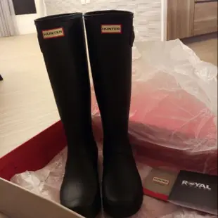 『全新』Hunter Boots Original  Tall 黑色霧面威靈頓雨鞋