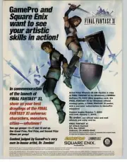 2003 Final Fantasy XI Video Game Art Gamepro Square Enix Art Contest Promo