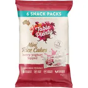Table Of Plenty Mini Rice Cakes Berry Yoghurt Topped 6 pack