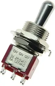 SALECOM Guitar or AMP Amplfier DPDT 3 Way ON ON ON Toggle Switch Sealed Fat Bat Toggle