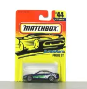 MATCHBOX SUPERFAST #44 - BLUE & GREEN - PROBE GT - MINT ON CARD 1996