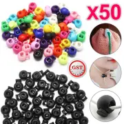 Double Hole Cord Lock Apparel Clamp Barrel Toggle Stopper Stop holes 50/100PCS