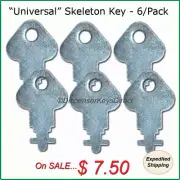 "Universal" Skeleton Key for Paper Towel, Toilet Tissue Dispensers - (6/pk.)
