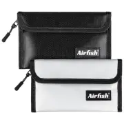 2 Pack Fireproof Money Bag, 8 x 5 Inches Fireproof Wallet, Small Fireproof Do...