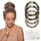 Authentic Mulberry Silk Skinny Hair Match Scrunchies for Women, anti Breakage Ha