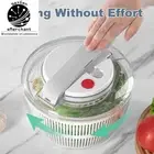 3L Salad Spinner - One-Handed Easy Press Veggie Washer & Drainer with Lid