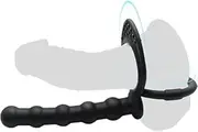 Silicone Anal Plug With Penis Ring,Anal Beads With Cock Ring,Anal Sex Toys,Anal Toys For Men,Women And Beginners,Sex Toy For Vagina,Anal Training For Anal Trainer,Anal Butt For Couples,G Spot Plug Toy