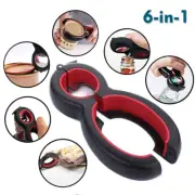 6-in-1 Jar Bottle Can Opener – Easy Grip Lid & Cap Remover for Arthritis Senior