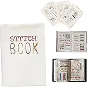 Gocikiko DIY Stitch Book, Embroidery Stitch Book, Sewing Patterns, ART & CRAFT KIT, Kids & Adults, Classic Style, False Fold