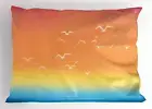 Seagulls Pillow Sham Decorative Pillowcase 3 Sizes for Bedroom Decor