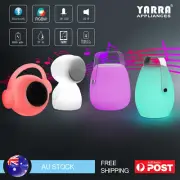 Portable Bluetooth Speaker Christmas Party Camping Lamps RGB Mood Light Remote