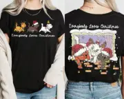 Everybody Loves Christmas Marie Toulouse Berlioz Disney Shirt Size S - 5XL