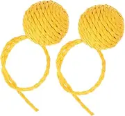VANZACK 2pcs Cat Climbing Frame Replacement Ball Cat Ball Scraper Gnawing Climbing Rack Cat Scramblers Kitten Kitten Supplies Paper Yellow