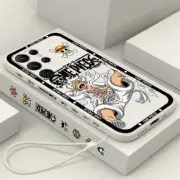 Case for Samsung Galaxy S21 Ultra plus One Piece Anime Luffy Gear 5 Liquid Case
