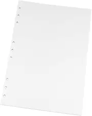 WOFASHPURET 90 Sheets Loose-Leaf Paper Notebook Inserts Loose-Leaf Refill Papers Refill Notebook Paper Holes Refillable Paper Notebook Replacement Papers Detachable Notebook Paper White